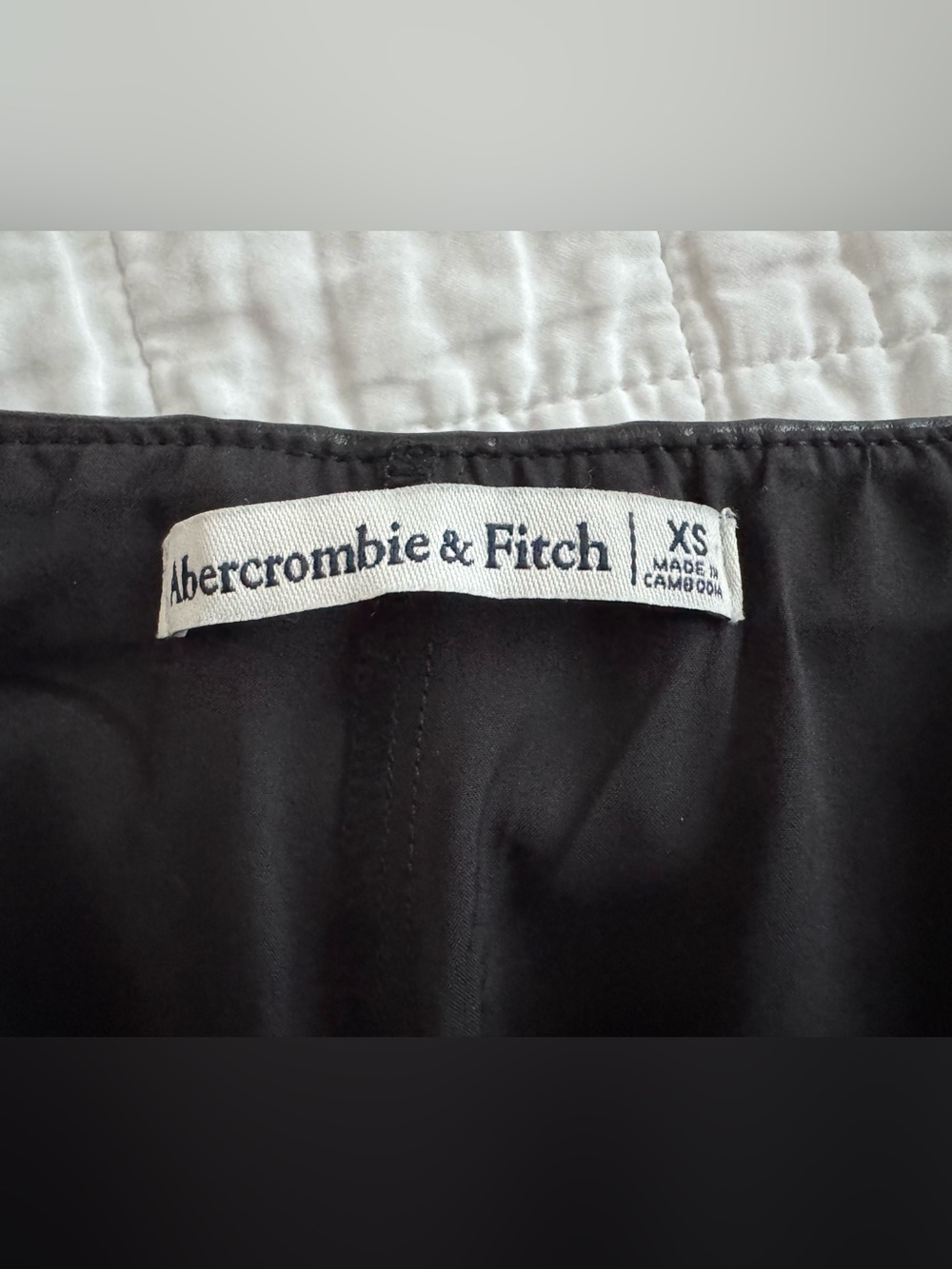 Abercrombie & Fitch Black Faux Leather Mini Skirt Skort XS - Picture 4 of 5